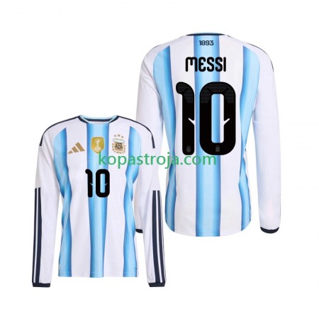 Billiga Fotbollströjor Argentina Lionel Messi 10 Hemma tröja WM 2026 Långärmad